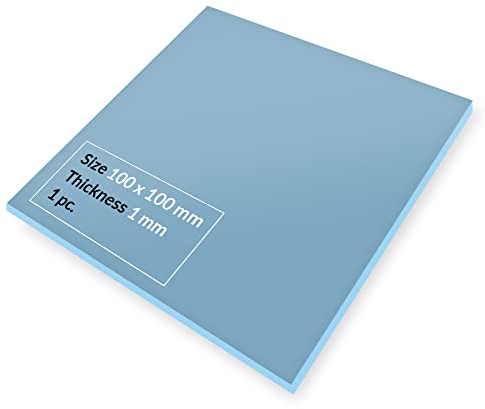 ARCTIC TP-3: Premium Performance Thermal Pad, 100x100x1,0 mm (1 Stück) | Wärmeleitpad, stapelbar bis 2,0 mm ohne Leistungsverlust, hohe Leistung, sehr weich, Gap-Filler, Überbrückung Unebenheiten