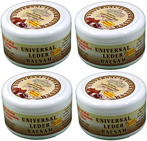 4 Dosen je 250ml Lederbalsam Universal mit Bienenwachs