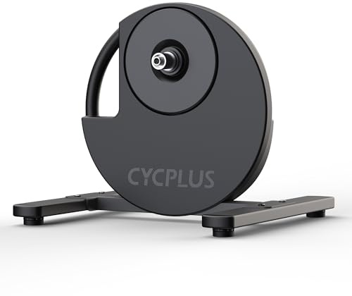 CYCPLUS R200 Fahrradtrainer, 2200W Bürstenloser Motor, 19% Steigungssimulation, BLE & ANT+ Dual Mode, Virtuelles Schalten, Bergauf-/Bergab-Simulation, Super Leise für realistsches Indoor Cycling