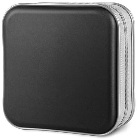 Yitobici CD Tasche, CD DVD Discs Aufbewahrungstasche, CD Aufbewahrungstasche für Zuhause und Auto, Schwarz, für 40 Discs