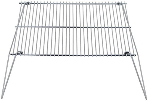 MFH Klappbarer Grillrost 38 x 25 cm Outdoor Grillgitter zum Aufstellen Rost Strandgrill