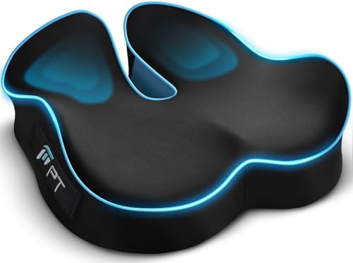 POOTACK Sitzkissen Bürostuhl mit Memory Foam, für verbesserten Sitzkomfort, geeignet für Bürostühle, Schreibtische und Gaming-Stühle