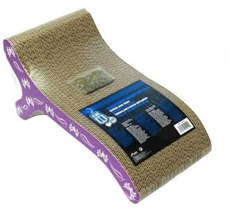 Catit Kratzpappe für Katzen, Kratzliege aus Pappe, mit Katzenminze, Length 40.6cm (18")