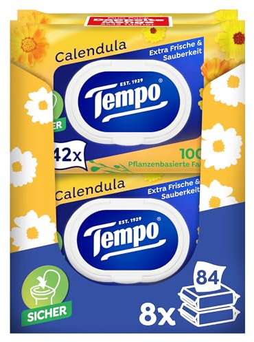 Tempo Toilettenpapier feucht, Mein Verwöhnmoment, 8 x 2 x 42 Tücher