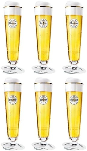 Warsteiner Biergläser mit Fuß 200 ml - 6 Stück