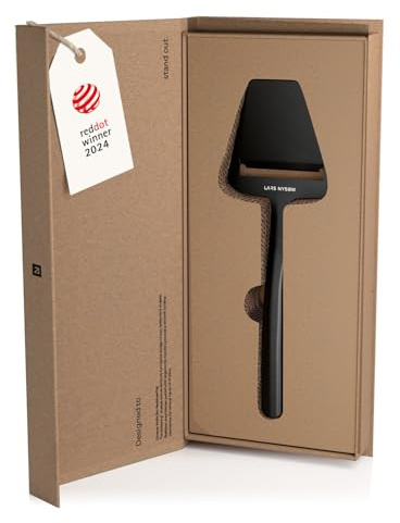 LARS NYSØM Käsehobel I Manueller Käseschneider I Käsehobel aus Edelstahl (Carbon Black)