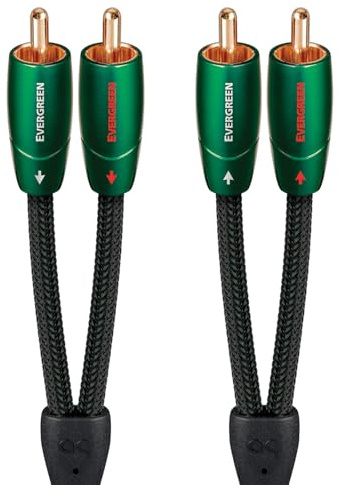 audioquest Evergreen Audiokabel | Länge: 1,0 m | Stecker: Cinch/RCA