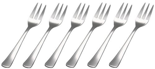 GRÄWE® 6 x Kuchengabel Edelstahl, Serie Würzburg