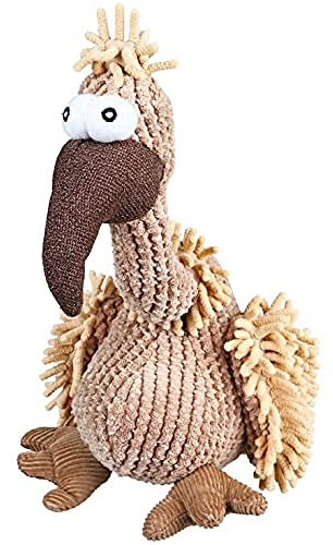 TRIXIE Geier Plüschtier Gustav - Hundespielzeug aus weichem Stoff - Plüschvogel für große & kleine Hunde - 28 cm groß - 35912