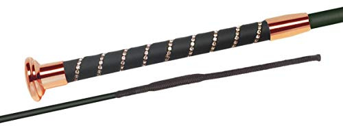 JA Horse JA0003 Fleck SilkTouch Crystal Dressurgerte, 120 cm, Rosegold | Fleck SilkTouch, Pferd, Reiten, Dressur, Reitgerte, Dressurgerte, Kristall