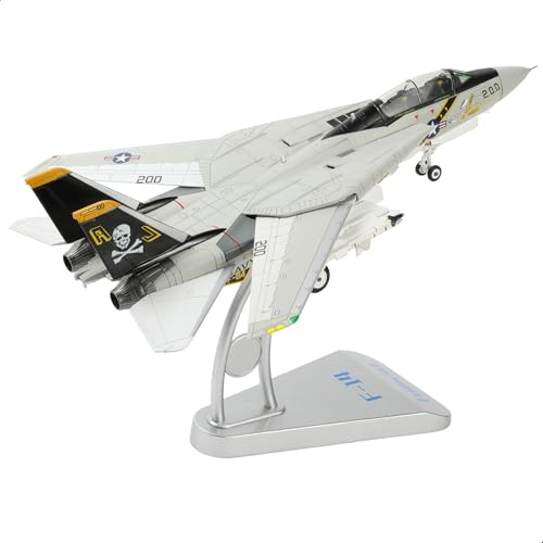 NUOTIE F-14A Tomcat 1/72 Metalldruckguss-Flugzeugmodellbausatz US Navy VF-84 Jolly Rogers vorgefertigtes Kampfflugzeugmodell, ideal zum Sammeln oder Verschenken