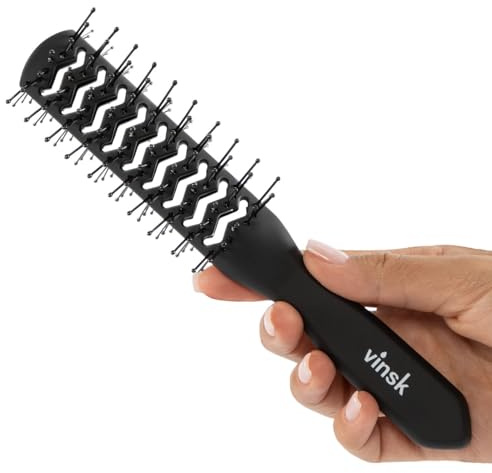 vinsk® Föhnbürste Doppelseitig | Skelettbürste für Effektives Styling + Max. Durchblutung | UNISEX Haarbürste für Damen, Herren & Kinder | Runde Hair Brush Mit Soft-Touch-Griff