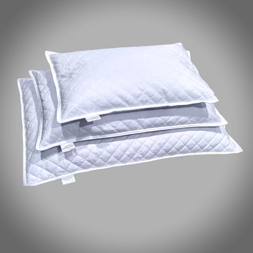 Comfort Traditions Buchweizenkissen, klein (Reise), natürlich kühlend, feste Unterstützung, tiefer Komfort, Bezug aus 100 % Baumwolle, Bio-Hülsen