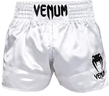 Venum, Classic Muay Thai Shorts, Herren, XL, Weiß/Schwarz
