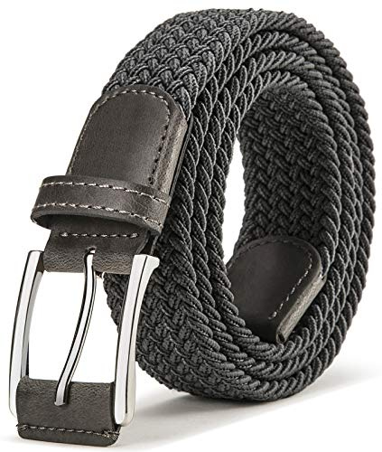 Gürtel Herren,BULLIANT Flechtgürtel Stretchgürtel 35mm | Golfgürtel Freizeit Geflochten für Herren&Damen,Passend zu Jeans