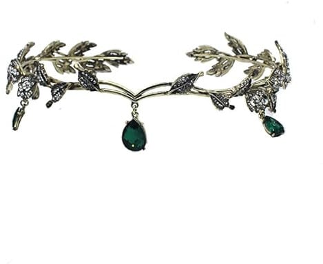 REYOK Vintage Kristall Hochzeit Krone Haarband Strass Krone Stirnband Schöne Mode Hochzeit Braut Stirnband Prinzessin Kristall Tiara Headwear für Frauen Mädchen