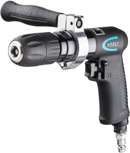 HAZET Bohrmaschine 9030P-1, Karosseriearbeiten und Industrie, Länge 219 mm | Länge 219 mm, Betriebsdruck 6.3 bar, 1300 g, Schalldruckpegel 88.4 dB(A) Lp A, Luftbedarf 113 l/min, Drehzahl max 800 upm