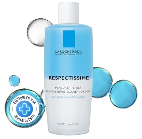 La Roche-Posay Respectissime Make-Up-Entferner für wasserfestes Augen-Make-Up, 125 ml Lotion