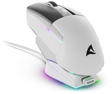 Sharkoon Skiller SGM50W Black, Wireless Optical Gaming Maus, RGB, PBT Button