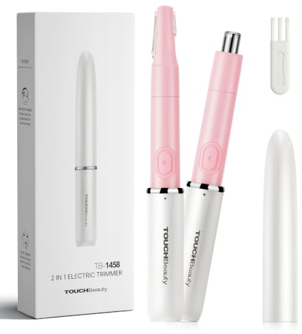 Nasenhaarschneider Augenbrauentrimmer,TOUCHBeauty Professionelles wasserfestes Nasenhaartrimmer Präzisionstrimmer für die Entfernung von Augenbrauenhaaren, Nasen, Ohren,Gesichtsbehaarung AG-1458