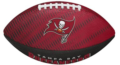 WILSON NFL Team Tailgate American Football, Braun, Offizielle Größe | Robuster Allwetter-Gummi-Ball mit Team-Branding, bietet stabile Flugeigenschaften bei jedem Freizeitmatch