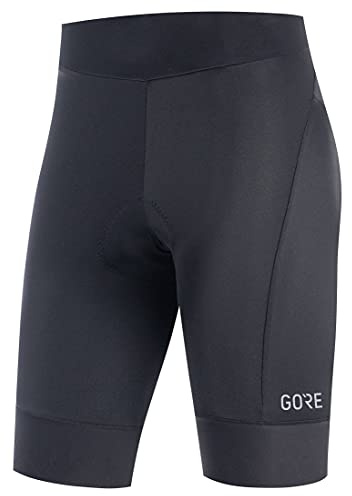 GORE WEAR C3 Kurze Damen Fahrradhose mit Sitzpolster, schwarz (black), 38