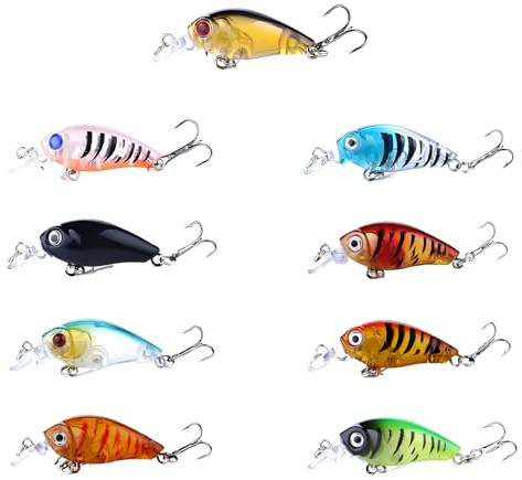 Angelköder Set, 9 Stück Jig Spinner Set, Kunstköder für Salzwasser Süßwasser Forellen Barsch Lachs Angeln Barschköder Simulation falscher Köder Fanggeräte
