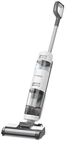 Tineco iFloor Breeze Essentials, kabelloser Nass-Trockensauger mit Akku, Wischen & Saugen gleichzeitig, Wischsauger und Hartbodenreinigung mit Tierhaarfilter, Zeitersparnis, Selbstreinigung, Grau/Weiß