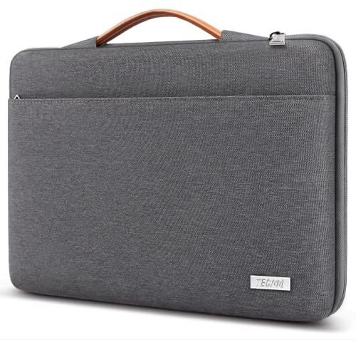 TECOOL 15 15.6 Zoll Laptoptasche Hülle Notebooktasche 15.6 Zoll,Dunkelgrau | Spritzwasserfest Stoßfestes Laptoptasche 15.6 Zoll für 15-15,6 Laptop Lenovo Thinkpad Ideapad HP Acer Dell ASUS Chromebook