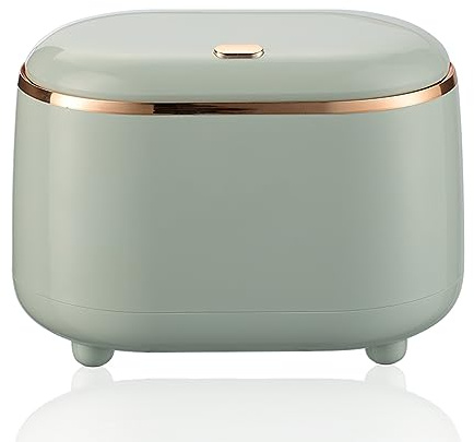 xiaoxianxian Tischmülleimer, Klein Tisch Mülleimer mit Deckel 2L | Mini Tischabfalleimer für Schlafzimmer, Esszimmer, Bäder, Büros (Grün)