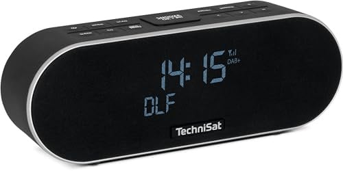 TechniSat DIGITRADIO 53 BT – Wecker, Bluetooth Lautsprecher, DAB+ Radio | DAB, UKW, FM, Sleeptimer, Snooze, Lichtsensor, Doppelarlarm, Bluetooth-Audiostreaming, USB-Ladefunktion, 20 Watt, Schwarz