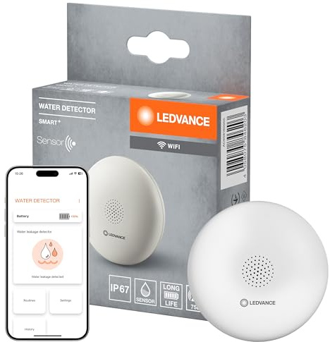 LEDVANCE SMART+ Sensor zur Wassererkennung mit WiFi-Technologie, weiß, Kunststoff