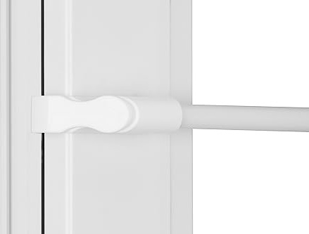 RENA Teleskopstange Klemmstange für Gardinen - 75-125 cm Gardinenstange - Ausziehbar ohne Bohren - Weiß Flex