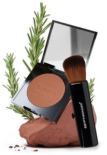 EGYPT-WONDER® Make Up Set Pearl Mineralpuder 10g mit Pinsel - Make-Up - Das Original seit 1980 für den perfekten Teint I Mineral Powder für jeden Hauttyp I Highlighter & Bronzing Make Up