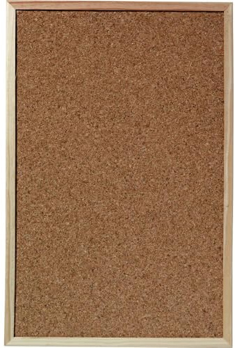 Herlitz 1600030 Pinnwand Kork 40x60cm, Braun