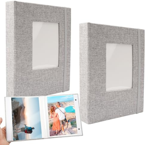 Fotoalbum 13x18 52 2 Packungen, Klein Mini Fotoalbum Einsteckalbum