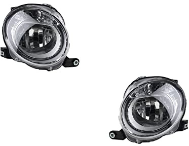 Johns, Scheinwerfer Halogen passend für Fiat 500 312 10/2007-06/15 H7 Satz Links Rechts