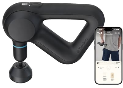 Theragun Prime, Elektrische Handmassagepistole, Smart App und Bluetooth-fähige perkussive Massage für Sportler, Gerät zur Tiefengewebemassage mit QuietForce Technology, 5. Generation, Schwarz