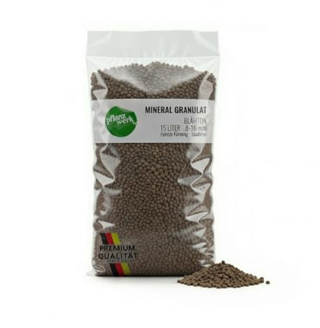 Pflanzwerk® Pflanzkübel Pflanzton Mineral Granulat 15l *MINERALISCHER BLÄHTON* *8/16 KÖRNUNG* *PERFEKTE Drainage* *QUALITÄTSWARE*