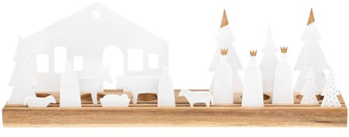 Räder Lichtobjekt Krippe 45x9,5cm, Akazie