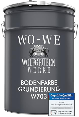 WO-WE Grundierung für Bodenfarbe Epoxidharz Bodenbeschichtung Primer Beton Haftgrund W703-5kg