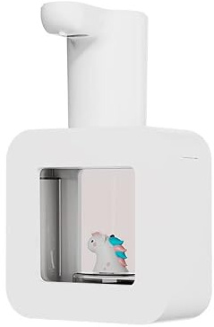 Automatischer Seifenspender für Kinder, berührungsloser automatischer Sensor-Seifenspender Cartoon Smart Foam Soap für Küche und Bad(weiß - Pony)