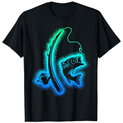 Angeln Fischer Kinder Herren Jungen Angler T-Shirt