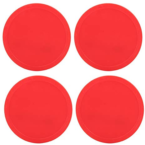 Keenso Air Ice Hockey Pucks, Stück für Tische Spielausrüstung 4 STK Hockey Puck Hochwertiger Kunststoff Langlebige Spielsession(L（82mm）)
