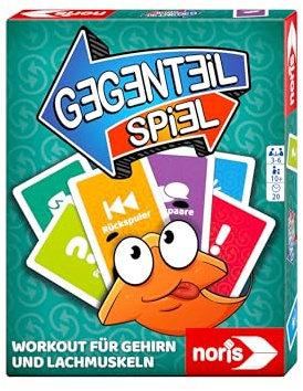 noris Gegenteil Kartenspiel - lustiges Kommunikationsspiel mit verrückten Antworten, schnelles Reaktions- und Partyspiel für Freunde und Familie, Gesellschaftsspiel für 2 bis 6 Spieler ab 12 Jahren
