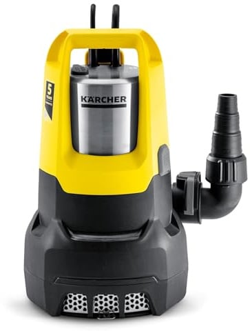 Kärcher SP 22.000 Dirt Level Sensor Schmutzwasser-Tauchpumpe, Fördermenge: 22.000 l/h, Eintauchtiefe: max. 7 m, Schmutzwasserpartikelgröße: max. 30 mm, Restwasserhöhe: 35 mm, Druck: 0,8 bar