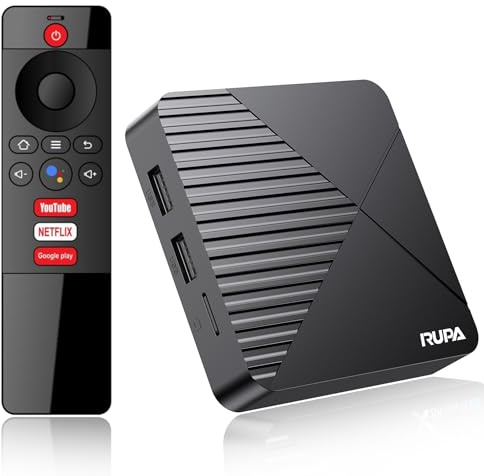 X88 MINI13 Android TV Box 13.0, 8K Android Smart TV Box mit Sprachfernbedienung 4 GB RAM 64 GB ROM Dual WiFi2.4 & 5.8, WiFi6 BT5.0 HDR10 Unterstützt Video und Audio