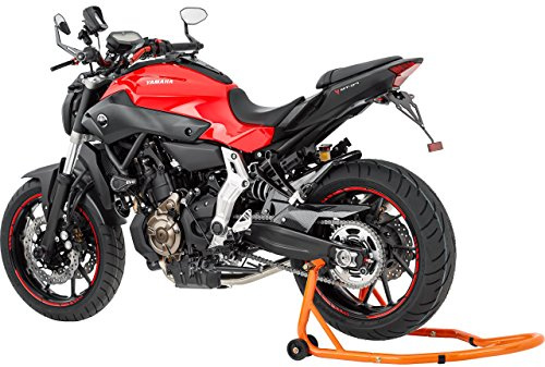 Hi-Q Tools Montageständer II Hinten – Motorrad Ständer Motorradheber zum Aufbocken, Aufbockvorrichtung, breitenverstellbar, Wartungs-/Montagearbeiten, universell für Motorräder bis 300 kg