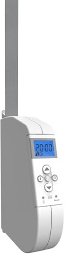 WIR elektronik eWickler Comfort eW920, elektrischer Rollladen-Gurtwickler Aufputz für 17-23 mm Gurtband, Schaltzeiten, Astrofunktion, Schwenkwickler