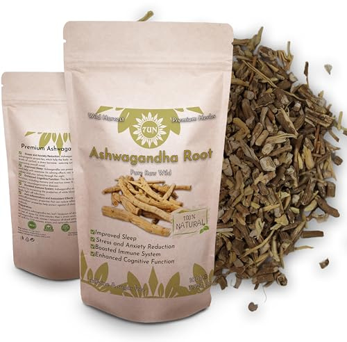 Premium Ashwagandha-Wurzel 100g | 100% Rein, Roh, Wild, Nicht-GVO, Vegan | Getrocknete Ashwagandha Wurzel | Traditionelles Adaptogen & vielseitiger Kräutertee für Aufgüsse